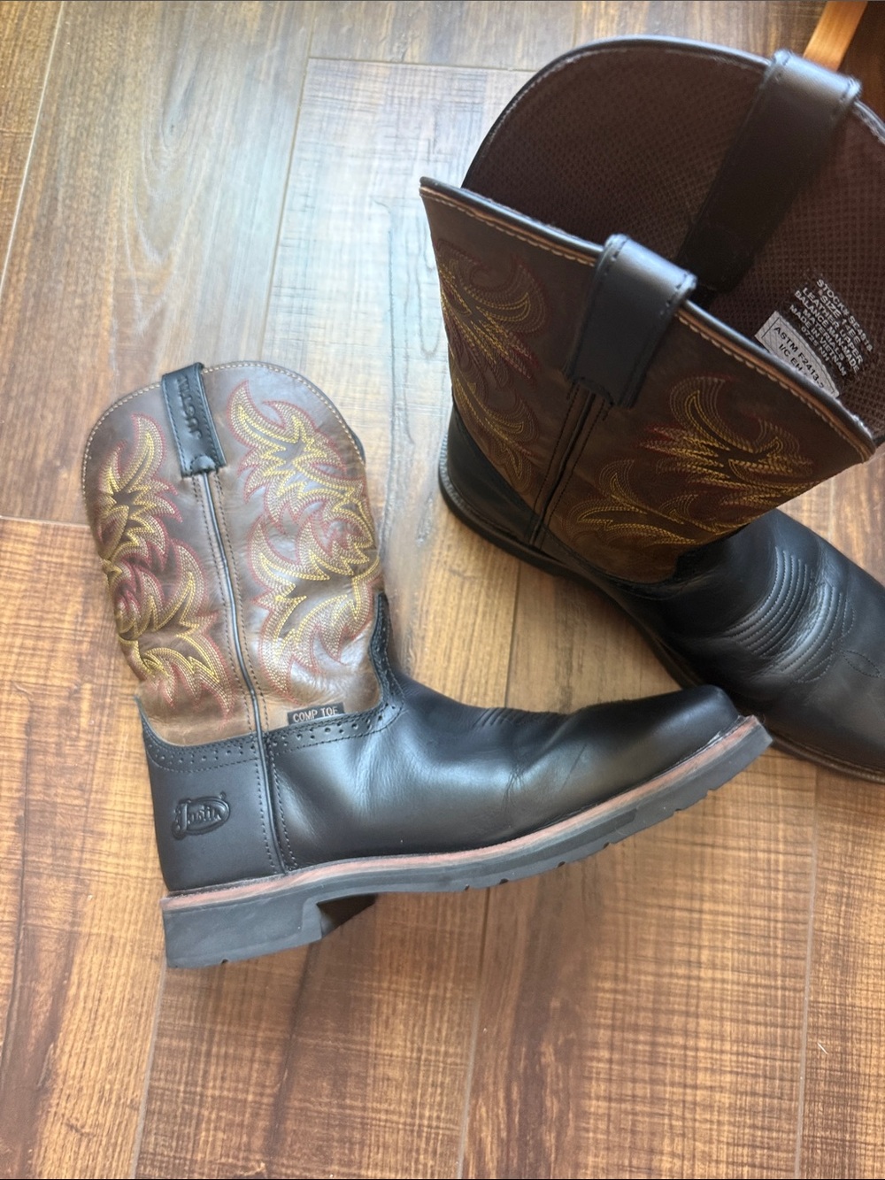 Justin Men’s Driller Western Work-boot CompositeToe